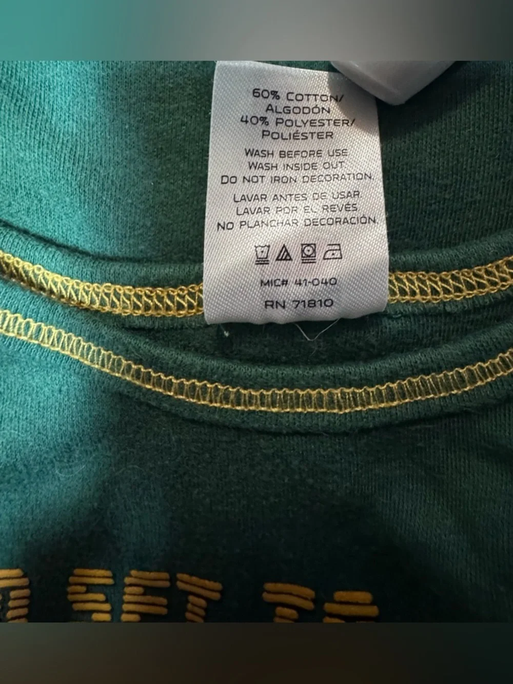NFL Green Packers 'I'm Set to Play' Baby One-Piece with Yellow Helmet Unixes.